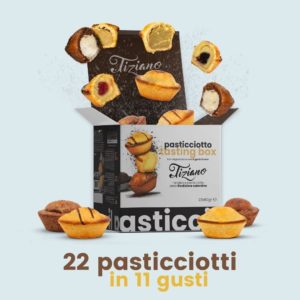 Tasting box 22 pasticciotti da 80gr-2 pezzi per 11 gusti-Prodotti artigianalmente-Tiziano Salento